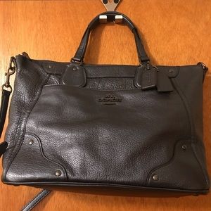 EUC Coach Cross Body Dark Blue Leather